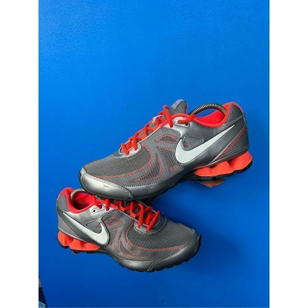 Nike Womens Size 9 Reax Running Shoes Gray 525755-003 Mesh Lace Up Sneakers